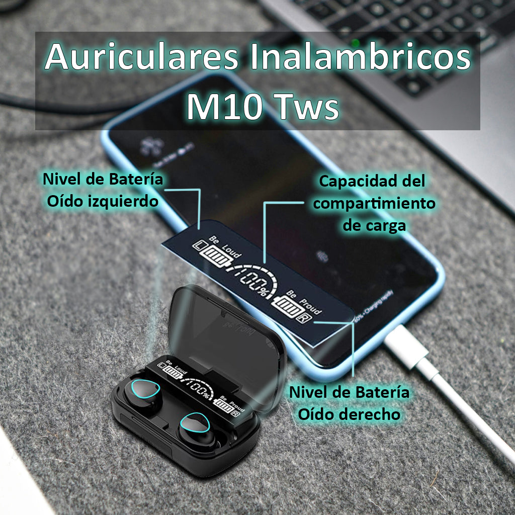 PROMO: Auriculares Inalámbricos M10 TWS